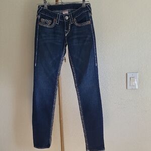 True Religion Light Destressed Jeans SZ 25‎